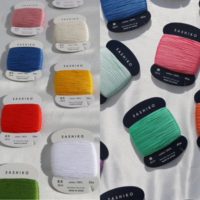 Choose Your Sashiko Thread: Thin, Thick, and Colorful Options