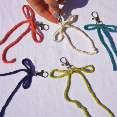 May Free Pattern: Thread Cord Ribbon Keychain