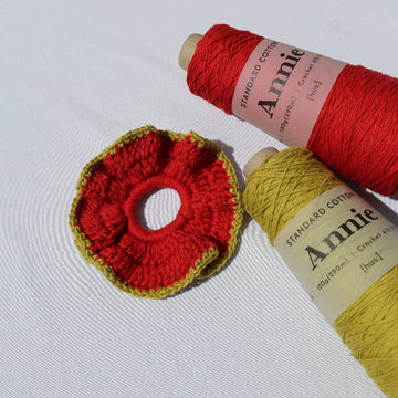 Buy summer-tomato [Crochet Kit] Cotton Scrunchie - Annie Yarn