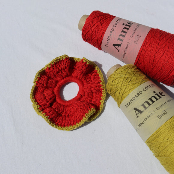 [Crochet Kit] Cotton Scrunchie - Annie Yarn