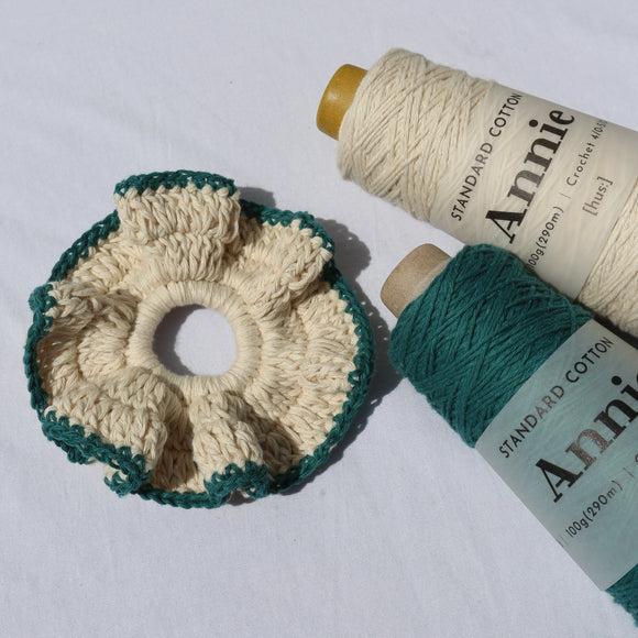 [Crochet Kit] Cotton Scrunchie - Annie Yarn