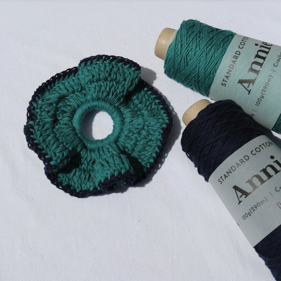 [Crochet Kit] Cotton Scrunchie - Annie Yarn