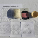 [Sashiko Kit] Wooden Bowl Pincushion - 3 Pattern Options-6