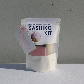 Buy plum [Sashiko Kit] Wooden Bowl Pincushion - 3 Pattern Options