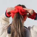 Double Ruffle Scrunchie on hair