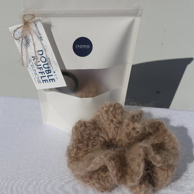 Double Ruffle Scrunchie Kit (Beige)