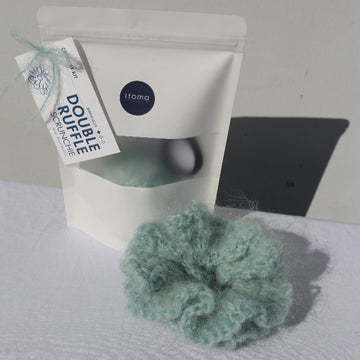 Double Ruffle Scrunchie Kit (Mint)