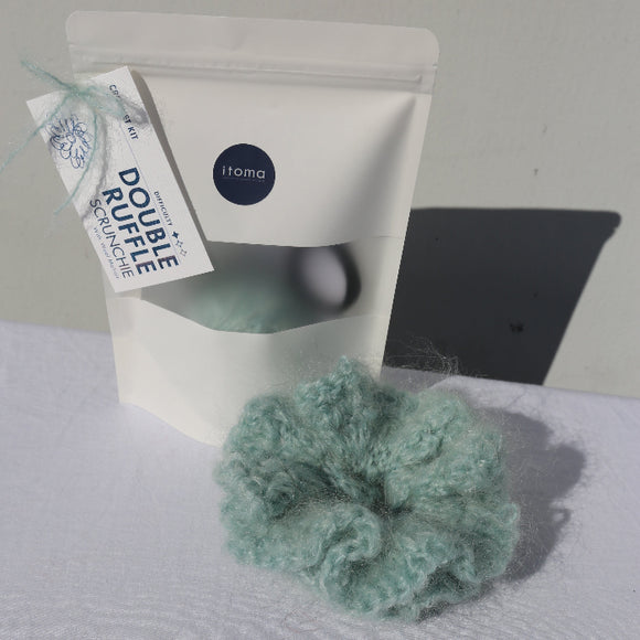 Double Ruffle Scrunchie Kit (Mint)