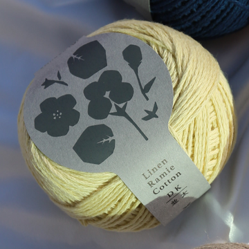 Buy citrus-yellow Linen Ramie Cotton DK