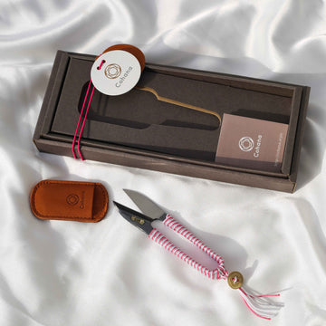 Shozaburo Thread Snips with Iga Silk Braid