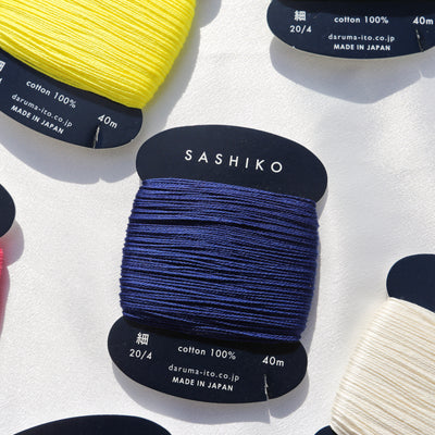 Buy navy-blue Sashiko Thread Card - Thin