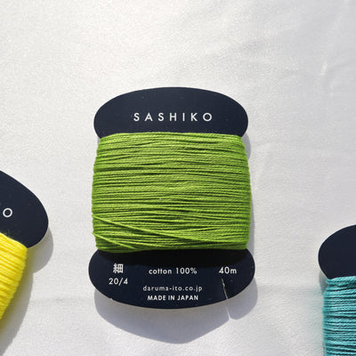 Buy spring-green Sashiko Thread Card - Thin