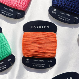 Buy carrot Sashiko Thread Card - Thin