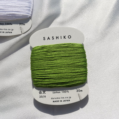 Buy spring-green Sashiko Thread Card - Thick