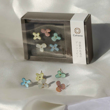 Flower Push Pin (Mother-of-Pearl) Assorted Box
