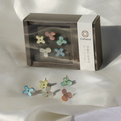 Flower Push Pin (Mother-of-Pearl) Assorted Box - 0