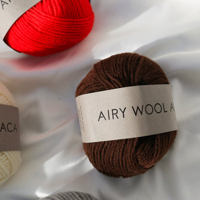 Buy chocolate Airy Wool Alpaca