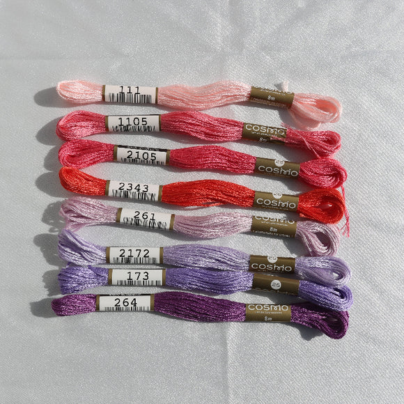 COSMO Size 25 Floss pink purple