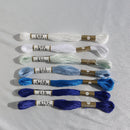 COSMO Size 25 Floss white blue