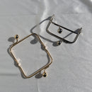 Crochet-On Coin Purse Clasp Frame gold &silver
