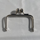 Crochet-On Coin Purse Clasp Frame silver