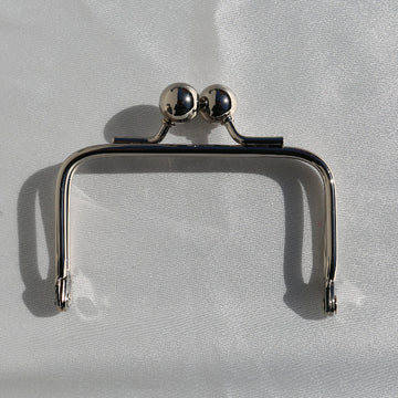 Crochet-On Coin Purse Clasp Frame silver