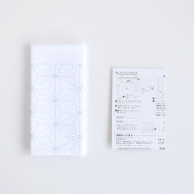 DARUMA Sashiko Dishcloth Kit (Printed Fabric) items included
