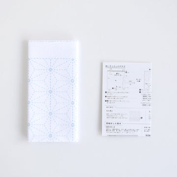 DARUMA Sashiko Dishcloth Kit (Printed Fabric) items included