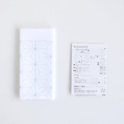 DARUMA Sashiko Dishcloth Kit (Printed Fabric) items included