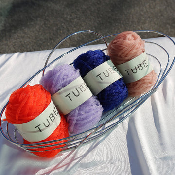 Tube yarns in a basket