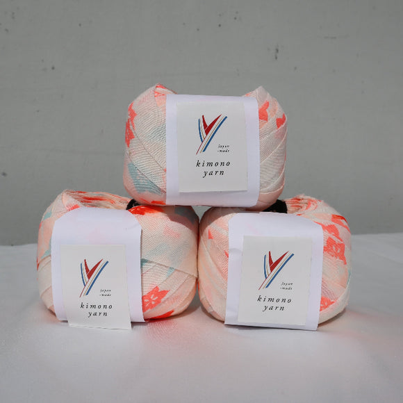 White with Colorful Kikyo Pattern Moslin