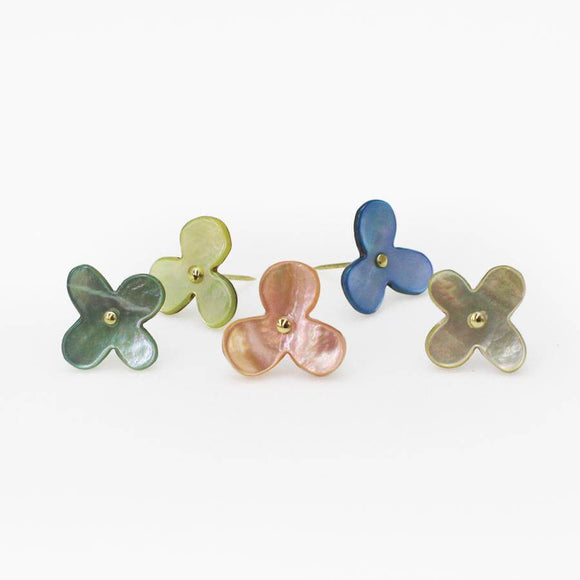 Flower Push Pin (Mother-of-Pearl) Assorted Box