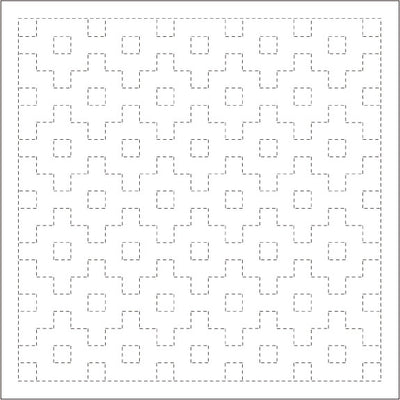 Acheter kakuju-tsunagi-white Kit Torchon Sashiko DARUMA (Tissu Imprimé)