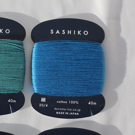 Sashiko Thread Card - Thin - Itoma Japanese Craft Studio